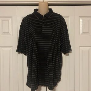 Nike’s Classic Black Striped Polo Shirt